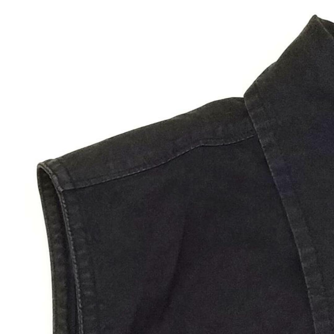 miumiu(ミュウミュウ)のmiumiu(ミュウミュウ) ノースリーブシャツブラウス サイズ40 M レディース - ダークネイビー レディースのトップス(シャツ/ブラウス(半袖/袖なし))の商品写真