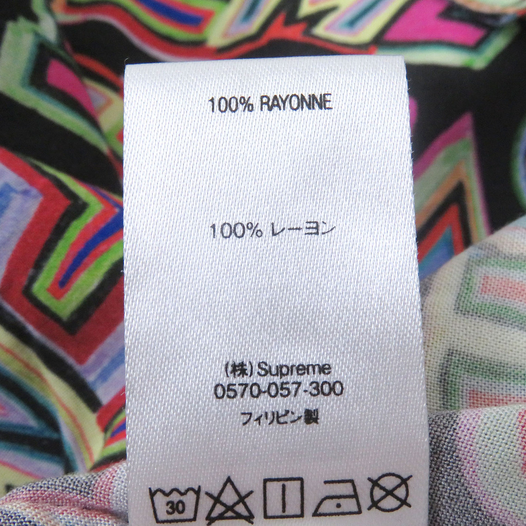 Supreme(シュプリーム)の極美品□Supreme シュプリーム 20AW Perspective Rayon SS Shirt ロゴ総柄 半袖 オープンカラー 開襟シャツ 柄シャツ マルチカラー XL 正規品 メンズ メンズのトップス(シャツ)の商品写真