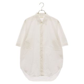 HEUGN ユーゲン james コットンポプリンレギュラーカラーシャツ 半袖シャツ ホワイト shirt 026(シャツ)