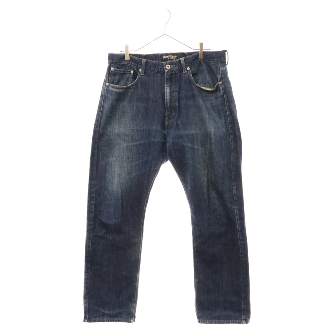 STUSSY(ステューシー)のSTUSSY ステューシー ×ROUGH & RUGGED DENIM プリントデニムパンツ インディゴ メンズのパンツ(デニム/ジーンズ)の商品写真