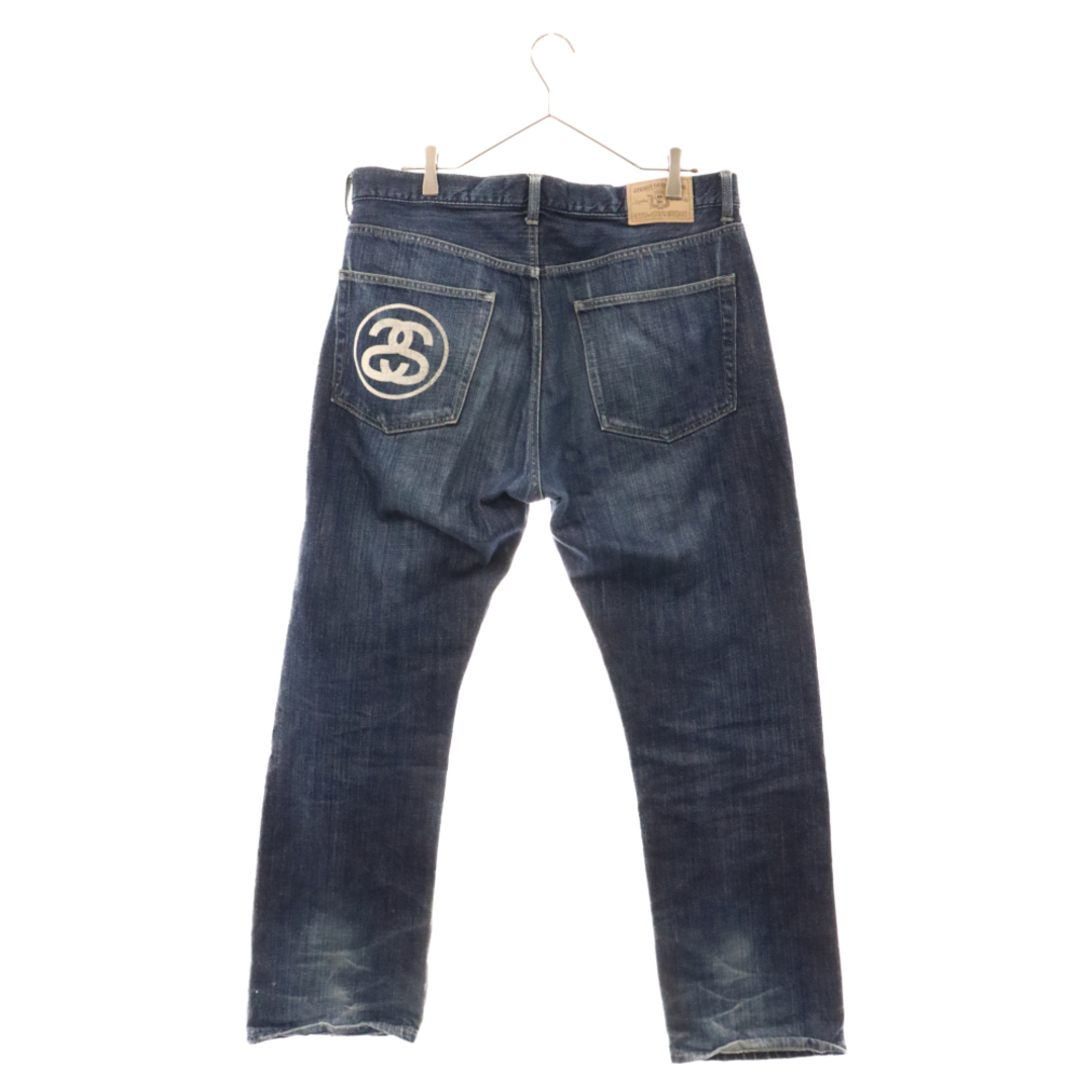 STUSSY(ステューシー)のSTUSSY ステューシー ×ROUGH & RUGGED DENIM プリントデニムパンツ インディゴ メンズのパンツ(デニム/ジーンズ)の商品写真