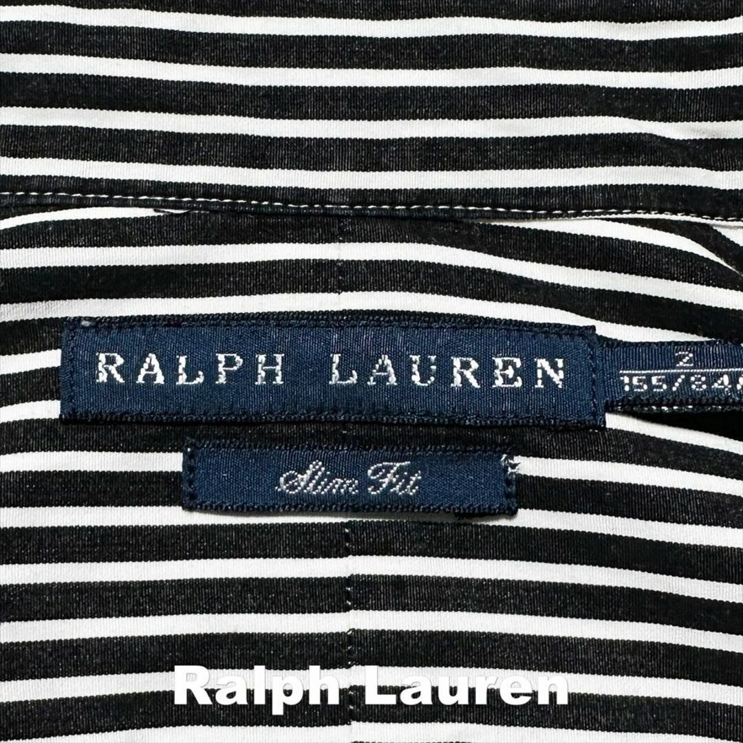 Ralph Lauren(ラルフローレン)の【Ralph Lauren】ラルフローレン 刺繍ロゴ ストライプ シャツ レディースのトップス(シャツ/ブラウス(長袖/七分))の商品写真
