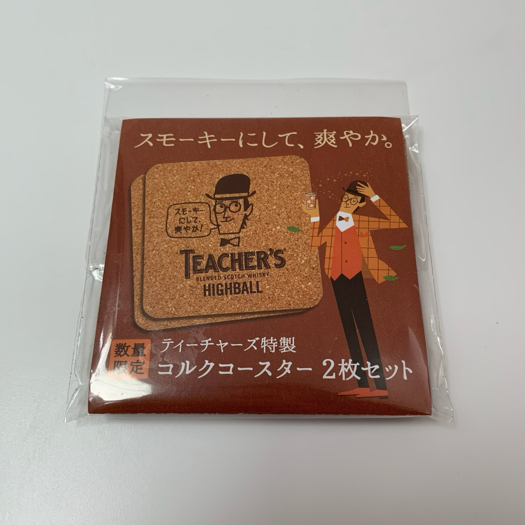 ティーチャーズ　コルク　コースター　TEACHER'S　ウイスキー　ハイボール インテリア/住まい/日用品のキッチン/食器(アルコールグッズ)の商品写真