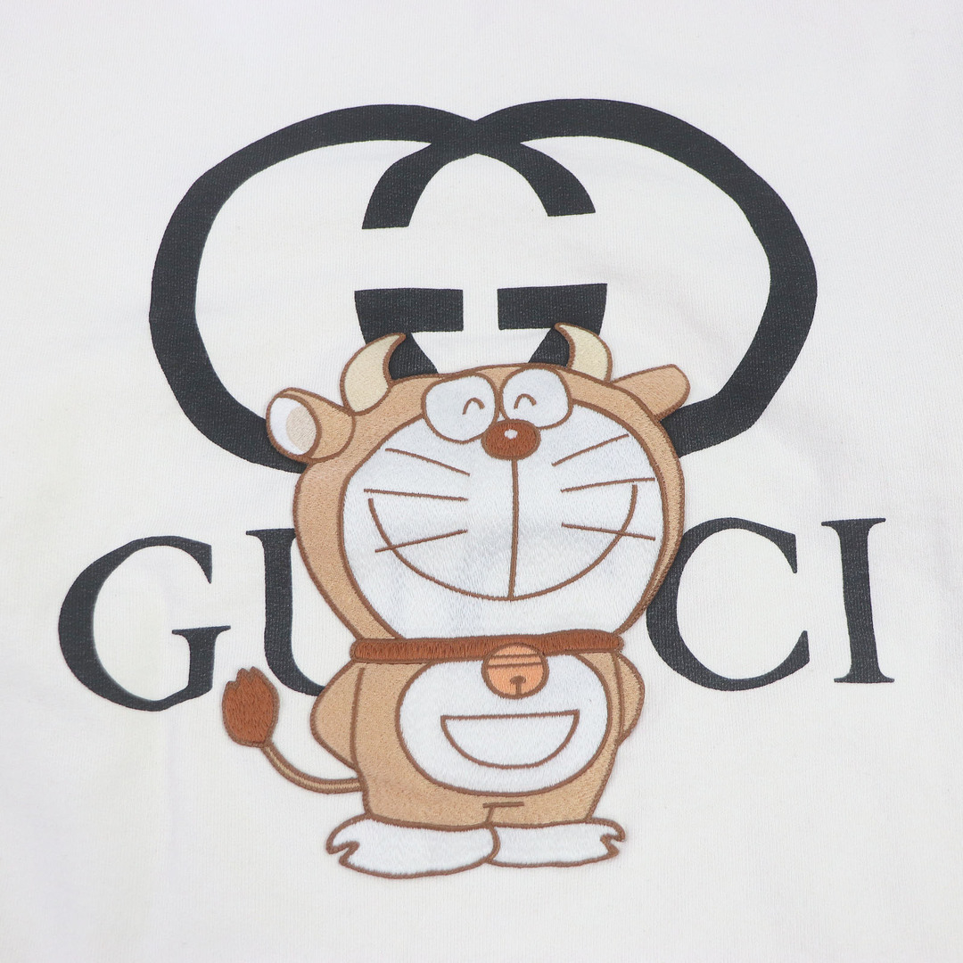 Gucci(グッチ)の良品□GUCCI グッチ 626990 ドラえもん インターロッキングG エンブロイダリー クルーネック トレーナー スウェットシャツ アイボリー L イタリア製 正規品 メンズ メンズのトップス(スウェット)の商品写真