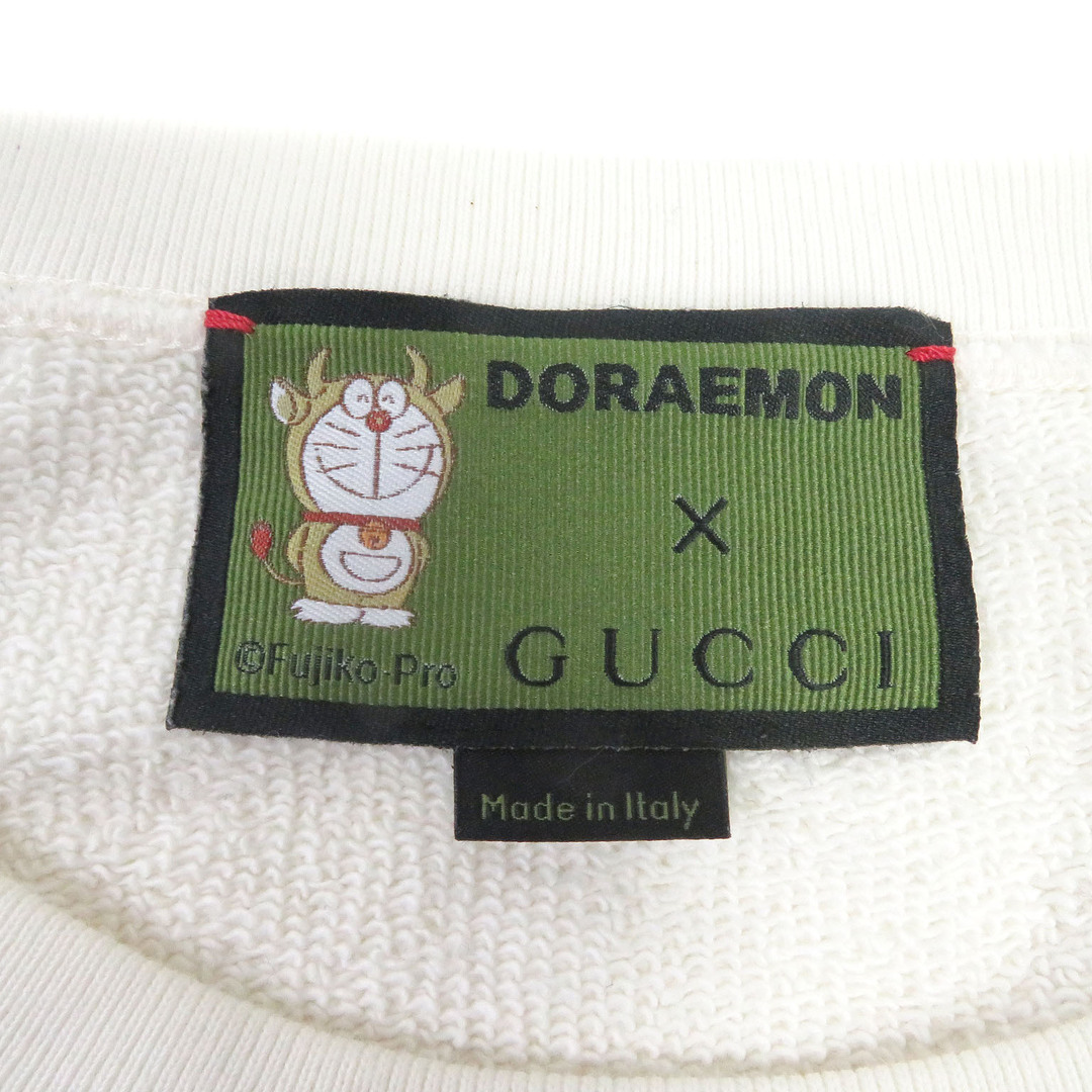 Gucci(グッチ)の良品□GUCCI グッチ 626990 ドラえもん インターロッキングG エンブロイダリー クルーネック トレーナー スウェットシャツ アイボリー L イタリア製 正規品 メンズ メンズのトップス(スウェット)の商品写真