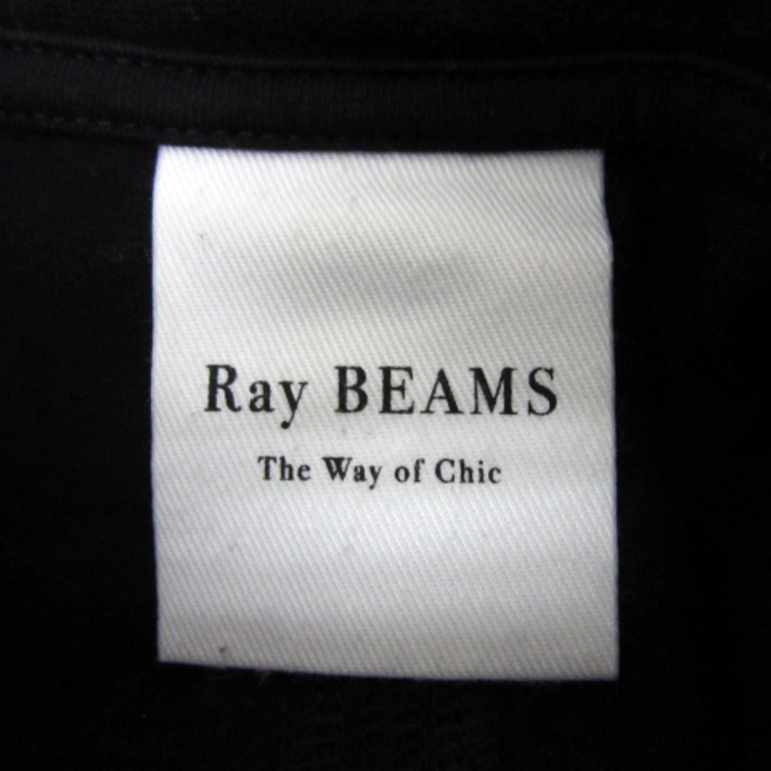 Ray BEAMS(レイビームス)のレイビームス ワンピース 半袖 ラウンドネック 無地 黒 ブラック レディースのワンピース(ロングワンピース/マキシワンピース)の商品写真