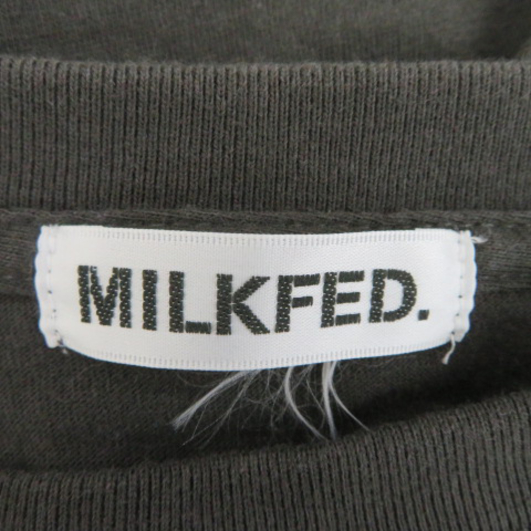 MILKFED.(ミルクフェド)のミルクフェド Tシャツ カットソー 半袖 クルーネック ONE ダークグレー レディースのトップス(Tシャツ(半袖/袖なし))の商品写真