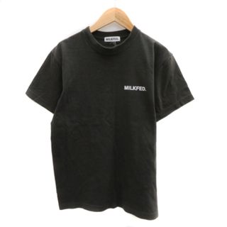 ミルクフェド(MILKFED.)のミルクフェド Tシャツ カットソー 半袖 クルーネック ONE ダークグレー(Tシャツ(半袖/袖なし))