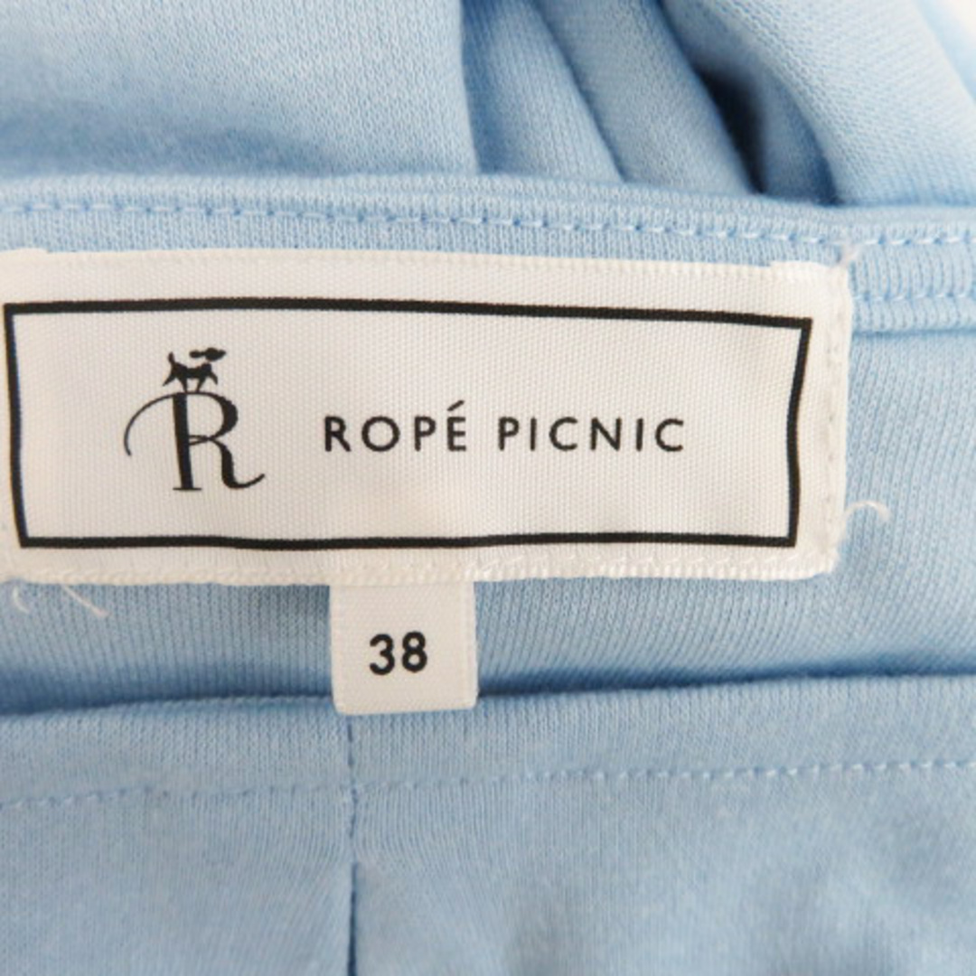 Rope' Picnic(ロペピクニック)のロペピクニック カットソー 半袖 ラウンドネック 無地 38 ライトブルー レディースのトップス(カットソー(半袖/袖なし))の商品写真