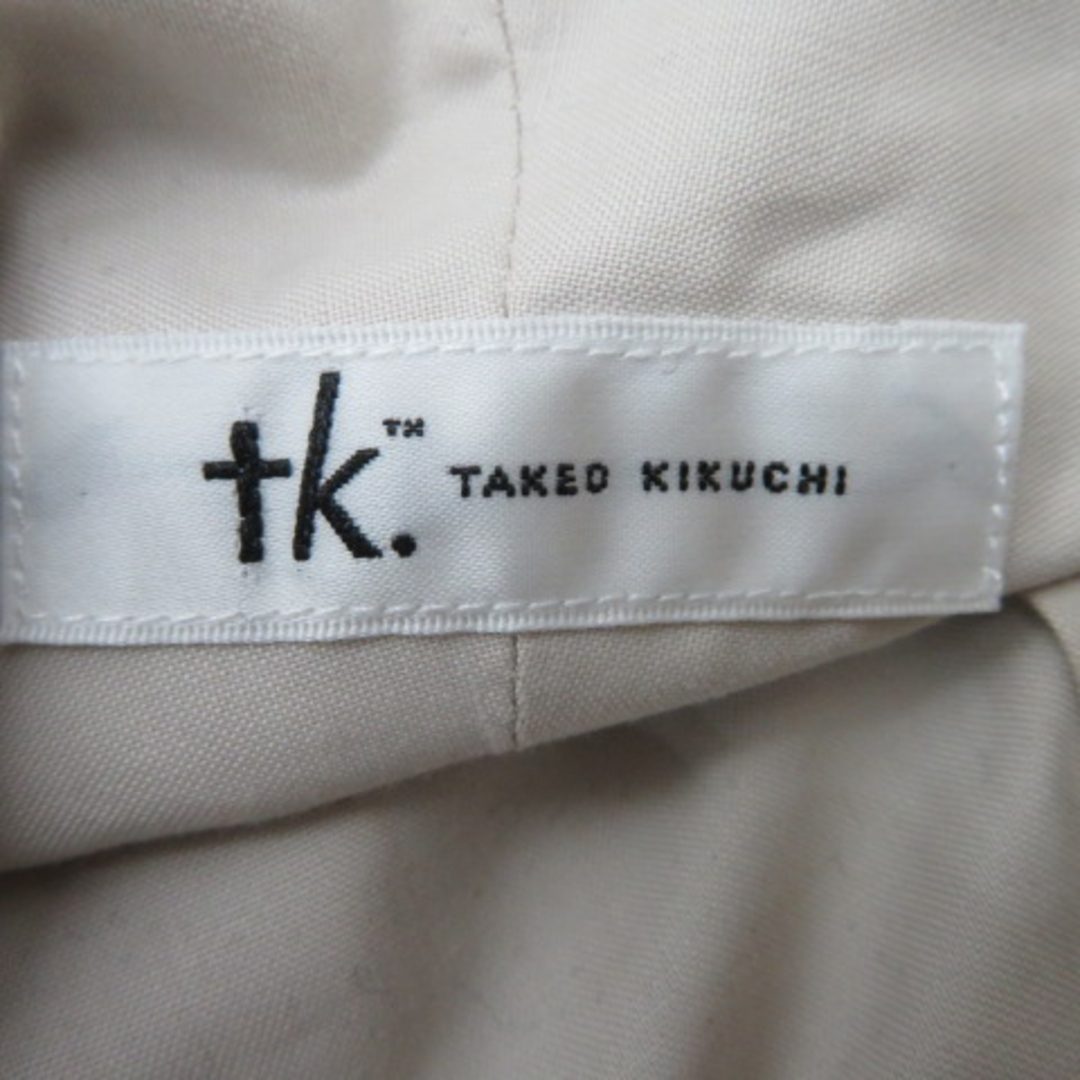 TAKEO KIKUCHI(タケオキクチ)のタケオキクチ カジュアルシャツ 七分袖 無地 L ベージュ /YK23 ■MO メンズのトップス(シャツ)の商品写真