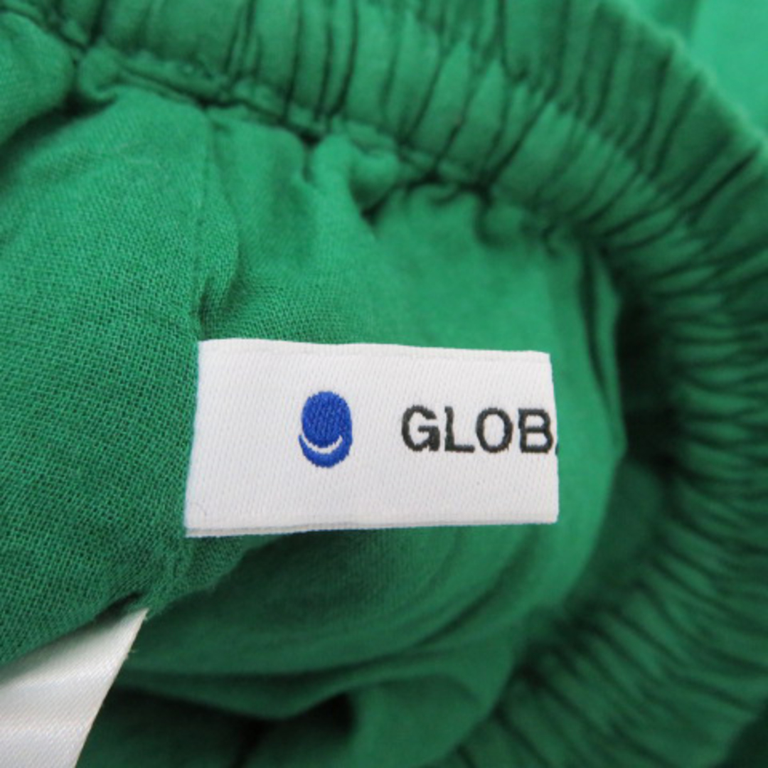 GLOBAL WORK(グローバルワーク)のグローバルワーク フレアスカート ギャザースカート ロング丈 無地 緑 レディースのスカート(ロングスカート)の商品写真
