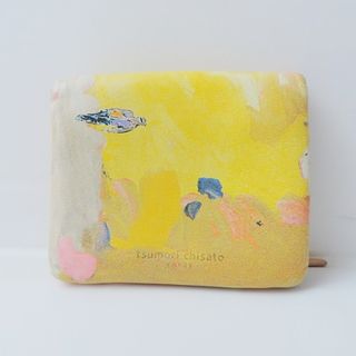 tsumori chisato CARRY(ツモリチサトキャリー) 2つ折り財布 - イエロー×ブルー×マルチ L字ファスナー レザー(財布)