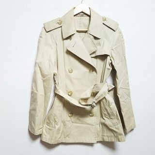 バーバリーブルーレーベル(BURBERRY BLUE LABEL)のBurberry Blue Label(バーバリーブルーレーベル) トレンチコート サイズ38 M レディース - ベージュ 長袖/ショート丈/春/秋(トレンチコート)