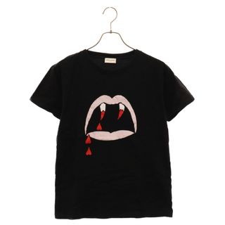 SAINT LAURENT PARIS サンローランパリ 14SS ブラッドラスター プリント クルーネック 半袖 Tシャツ ブラック 343372 Y2DW1