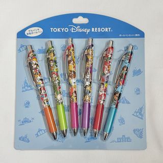 ディズニー(Disney)の<新品>ディズニーキャラクター ボールペン6本セット 東京ディズニーリゾート(キャラクターグッズ)