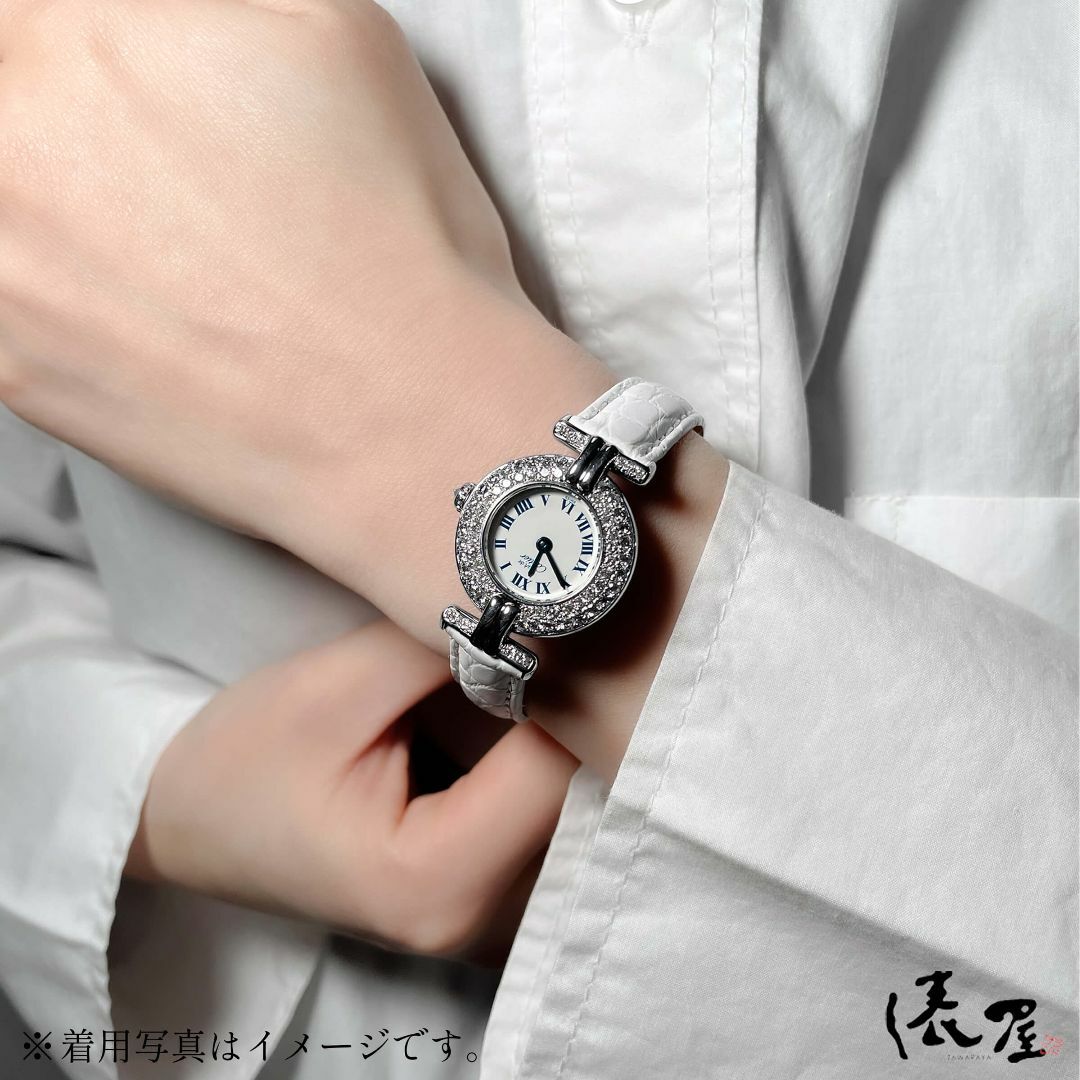 Cartier(カルティエ)の【国際保証書】カルティエ マストコリゼ 2重ダイヤベゼル 極美品 ヴィンテージ レディース シルバー Cartier 時計 腕時計 中古【送料無料】 レディースのファッション小物(腕時計)の商品写真