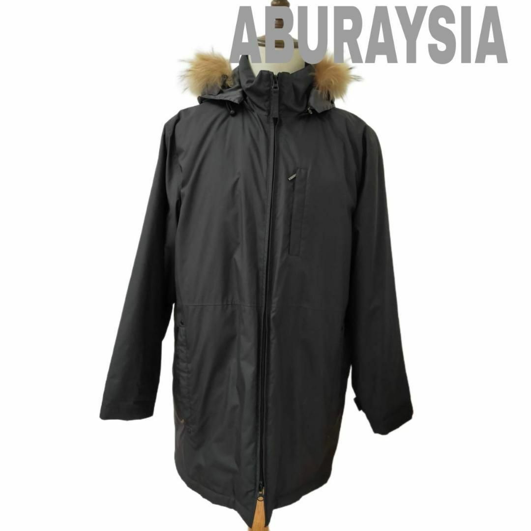 ABURAYSIA アブレイシア フード付きマウンテンパーカー ブラック L メンズのジャケット/アウター(マウンテンパーカー)の商品写真