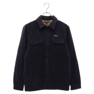 パタゴニア(patagonia)のPATAGONIA パタゴニア 16AW Insulated Fjord Flannel Jacket インサレーテッドフィヨルド フランネル シャツ ジャケット ネイビー 27640(フライトジャケット)