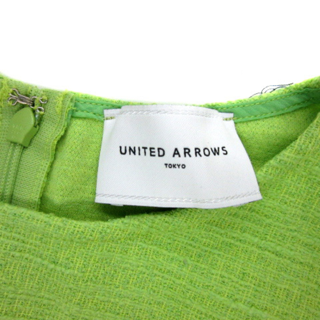 UNITED ARROWS(ユナイテッドアローズ)のユナイテッドアローズ カットソー ノースリーブ ラウンドネック ライトグリーン レディースのトップス(カットソー(半袖/袖なし))の商品写真