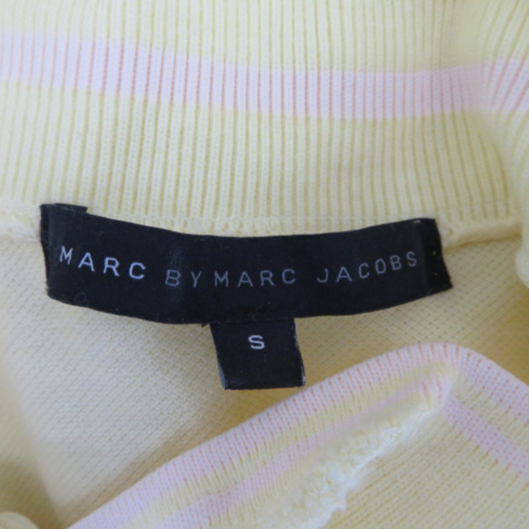 MARC BY MARC JACOBS(マークバイマークジェイコブス)のマークバイマークジェイコブス ポロシャツ 半袖 ポロカラー ロゴ刺繡 S 黄色 レディースのトップス(ポロシャツ)の商品写真