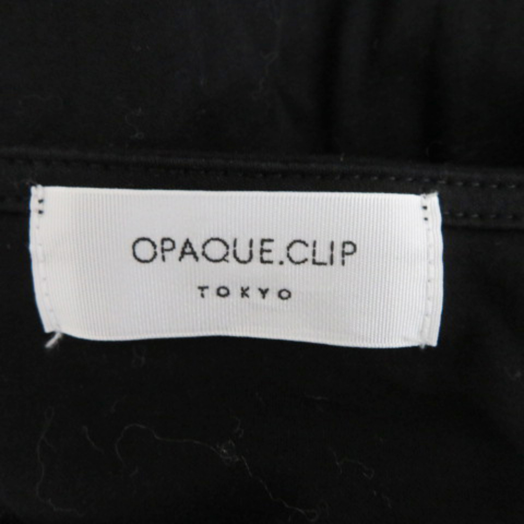 OPAQUE.CLIP(オペークドットクリップ)のオペークドットクリップ カットソー 五分袖 ラウンドネック 無地 S 黒 レディースのトップス(その他)の商品写真