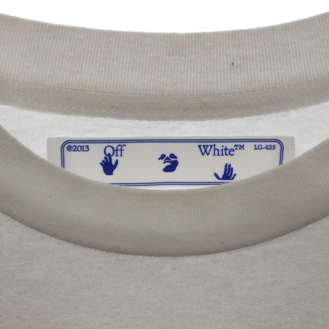 OFF-WHITE(オフホワイト)のOFF-WHITE オフホワイト 20AW PASCAL ARROW S/S OVER TEE パスカルアロー グラフィックプリント オーバーサイズ クルーネック半袖Tシャツ ホワイト OMAA038F20FAB002 メンズのトップス(Tシャツ/カットソー(半袖/袖なし))の商品写真