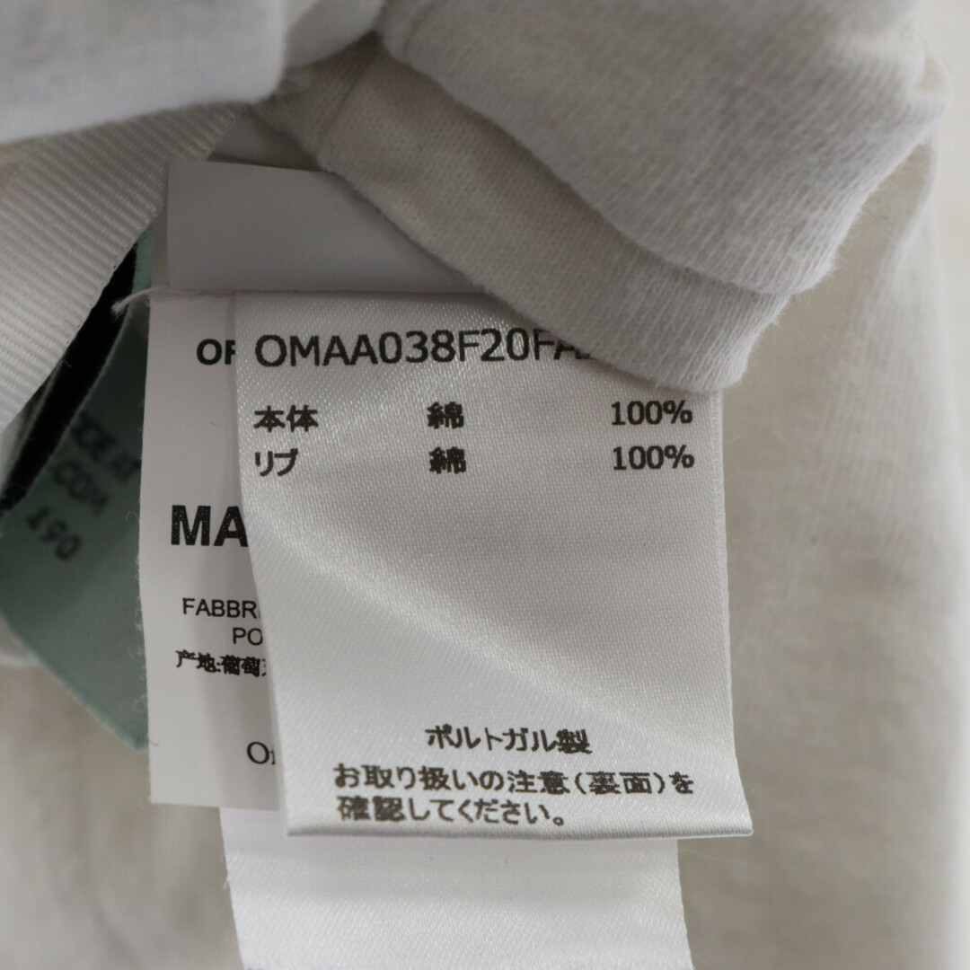 OFF-WHITE(オフホワイト)のOFF-WHITE オフホワイト 20AW PASCAL ARROW S/S OVER TEE パスカルアロー グラフィックプリント オーバーサイズ クルーネック半袖Tシャツ ホワイト OMAA038F20FAB002 メンズのトップス(Tシャツ/カットソー(半袖/袖なし))の商品写真