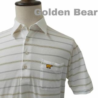 ゴールデンベア(Golden Bear)のGolden Bear ゴールデンベア 半袖シャツ ボーダー Lサイズ ゴルフ(Tシャツ/カットソー(半袖/袖なし))