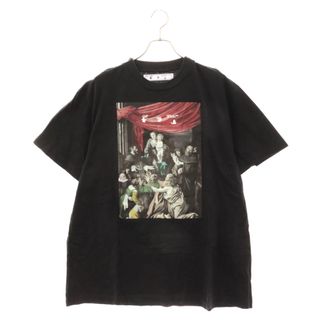 オフホワイト(OFF-WHITE)のOFF-WHITE オフホワイト 20SS CARAVAGGIO PAINTING S/S カラヴァッジオ グラフィックプリント クルーネック半袖Tシャツ ブラック OMAA038G20JER005(Tシャツ/カットソー(半袖/袖なし))