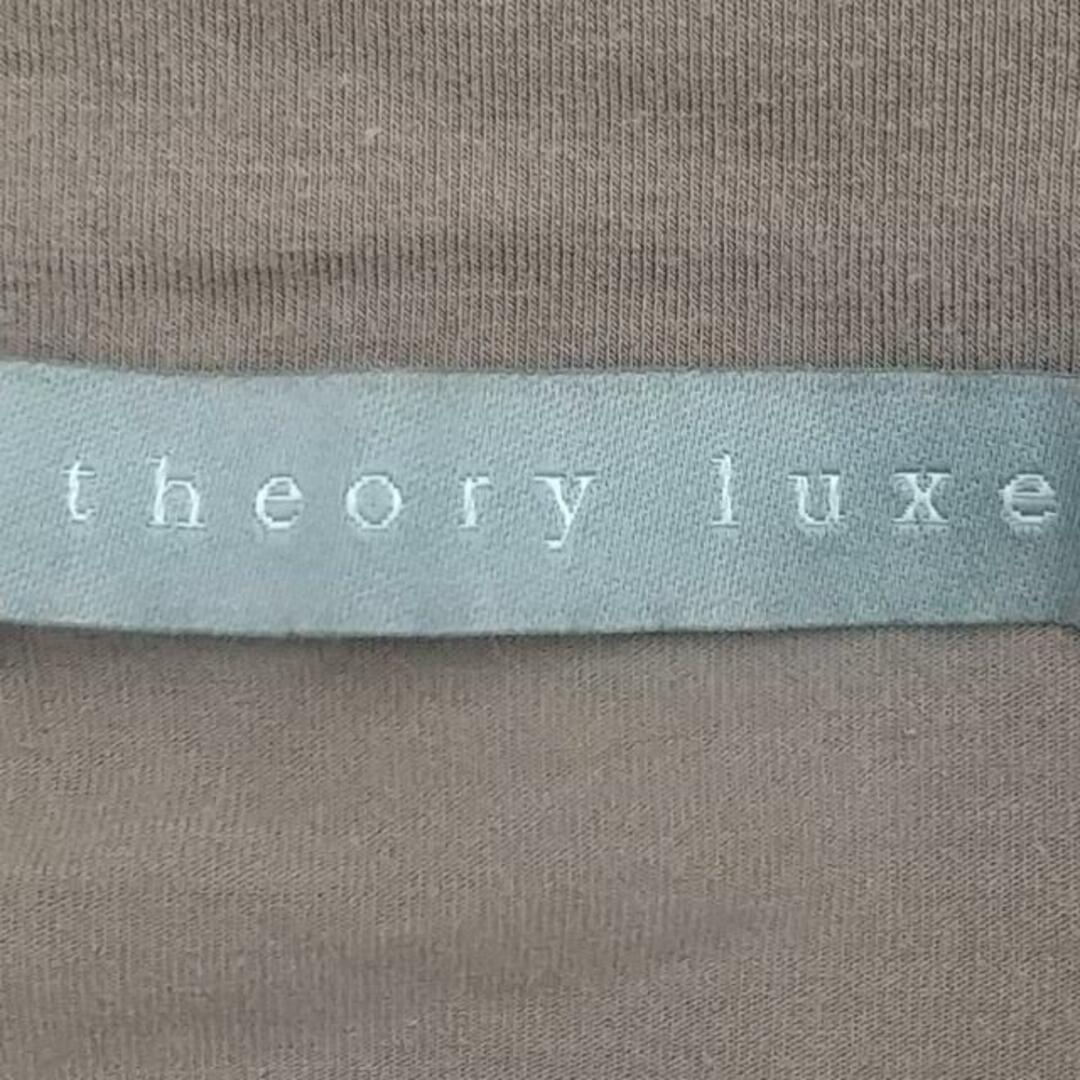 Theory luxe(セオリーリュクス)のtheory luxe(セオリーリュクス) 半袖カットソー サイズ040 M レディース - グレーベージュ タートルネック レディースのトップス(カットソー(半袖/袖なし))の商品写真