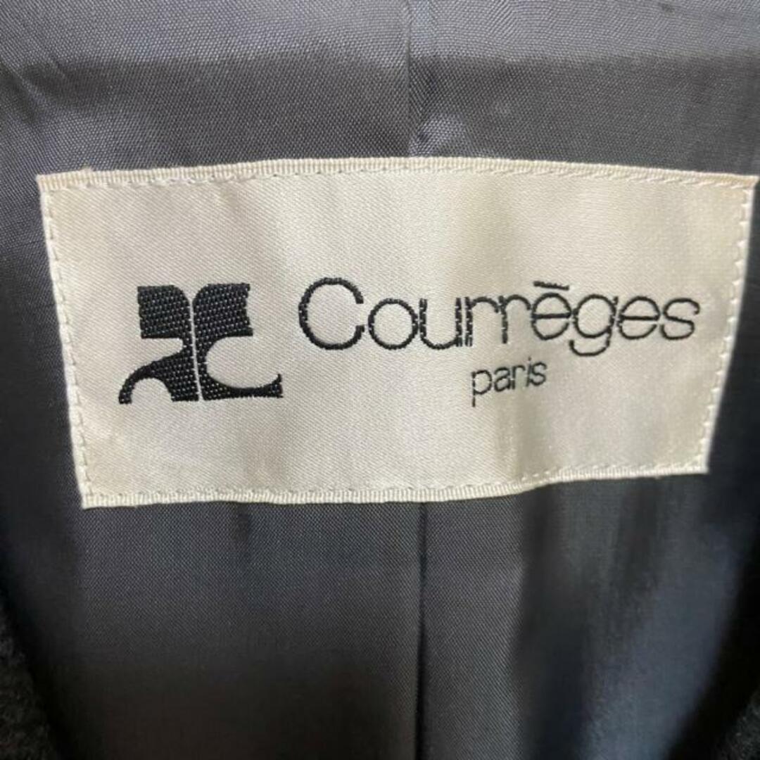 Courreges(クレージュ)のCOURREGES(クレージュ) スカートスーツ レディース - ダークグレー×ピンク×ブルー ラメ/チェック柄/肩パッド レディースのフォーマル/ドレス(スーツ)の商品写真