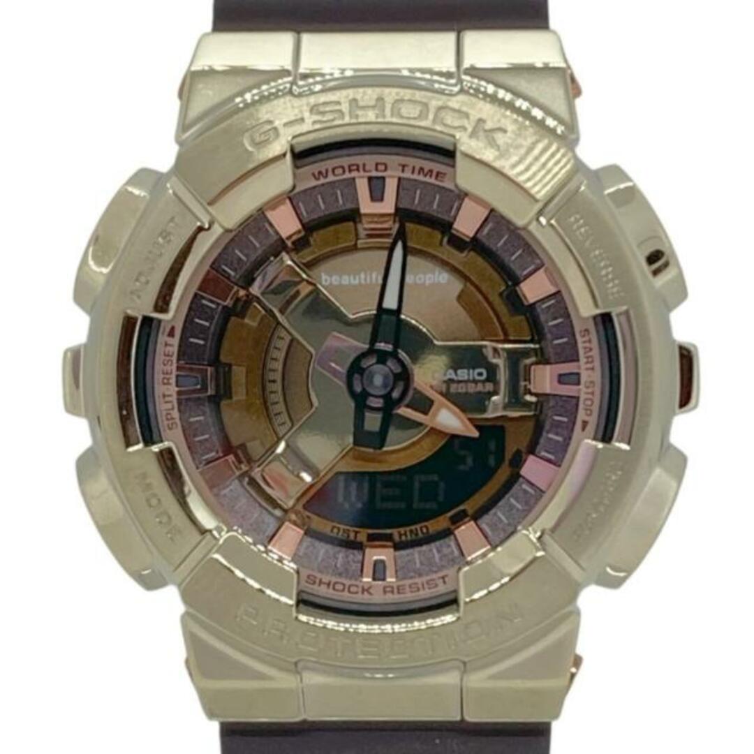 CASIO(カシオ)のCASIO(カシオ) 腕時計美品  G-SHOCK GM-S110BP メンズ beautiful peopleコラボ ゴールド×ブロンズ メンズの時計(その他)の商品写真