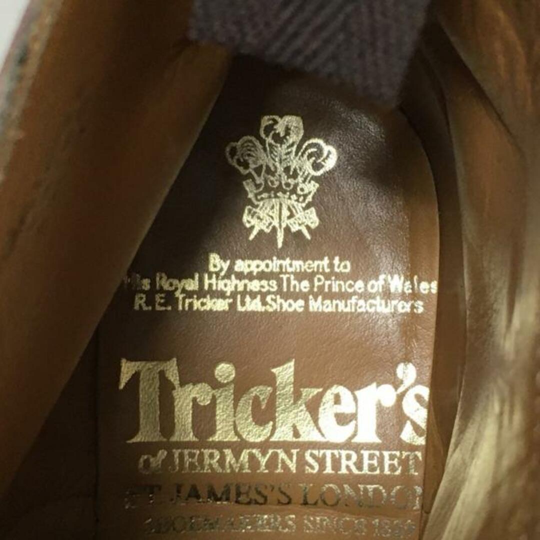 Trickers(トリッカーズ)のTricker's(トリッカーズ) ショートブーツ 5 1/2 レディース - ブラウン レースアップ/ウィングチップ/アウトソール張替済 レザー レディースの靴/シューズ(ブーツ)の商品写真