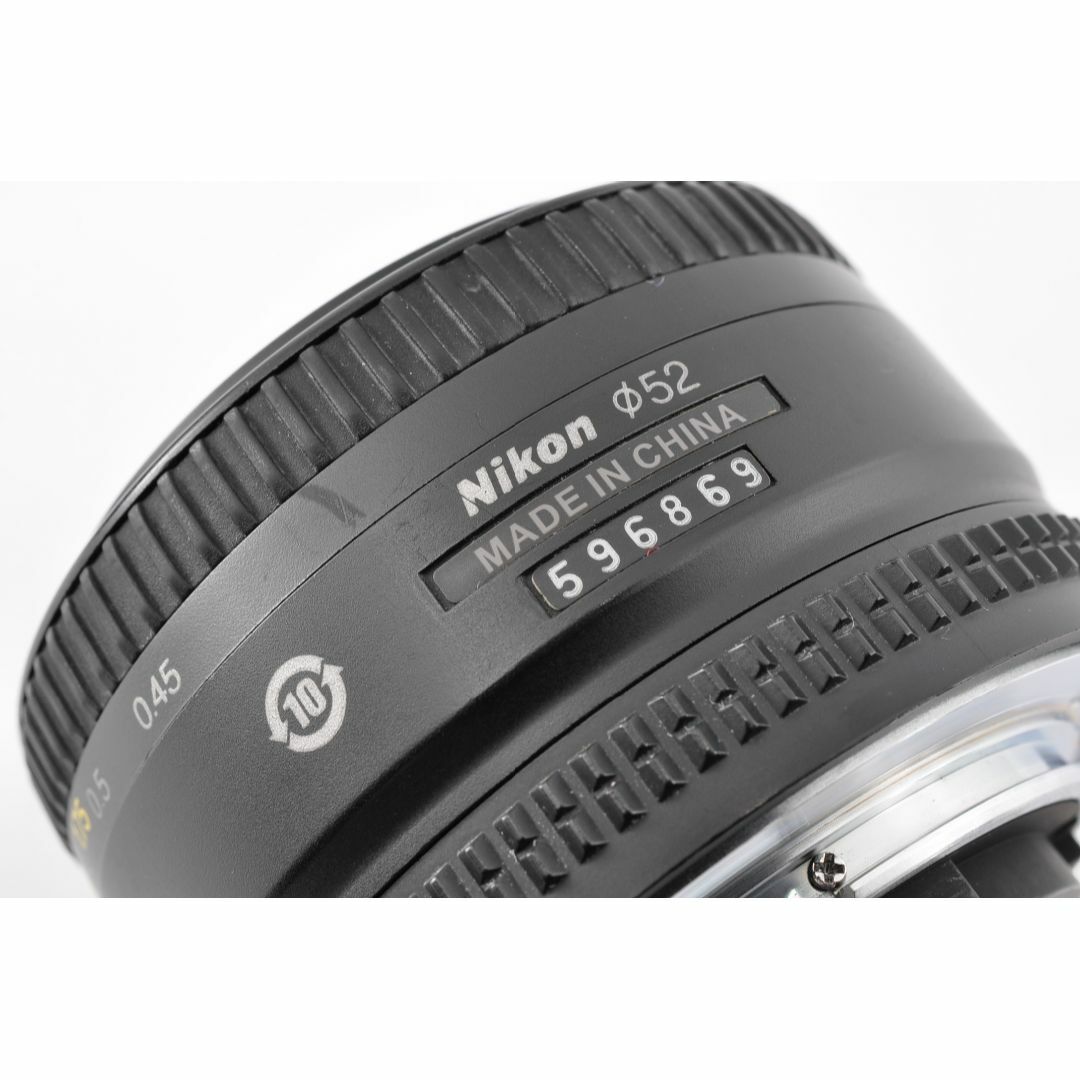 Nikon(ニコン)のNikon NIKKOR AF 50mm f/1.8D #CA06 スマホ/家電/カメラのカメラ(レンズ(単焦点))の商品写真