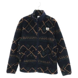 ザノースフェイス(THE NORTH FACE)のTHE NORTH FACE ザノースフェイス PRINTED CAMPUSHIRE FULL ZIP プリンテッド キャンプシェア フルジップアップ フリースジャケット ブラック 総柄 NF0A5GMU(フライトジャケット)