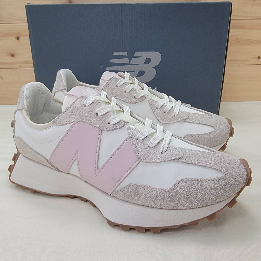 New Balance(ニューバランス)のニューバランス WS327AL  ホワイト/ピンク 25cm レディースの靴/シューズ(スニーカー)の商品写真