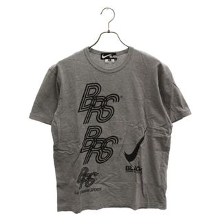 BLACK COMME des GARCONS - BLACK COMME des GARCONS ブラックコムデギャルソン 20SS×NIKE ナイキ ロゴプリント コットン 半袖Tシャツ グレー 1E-T104