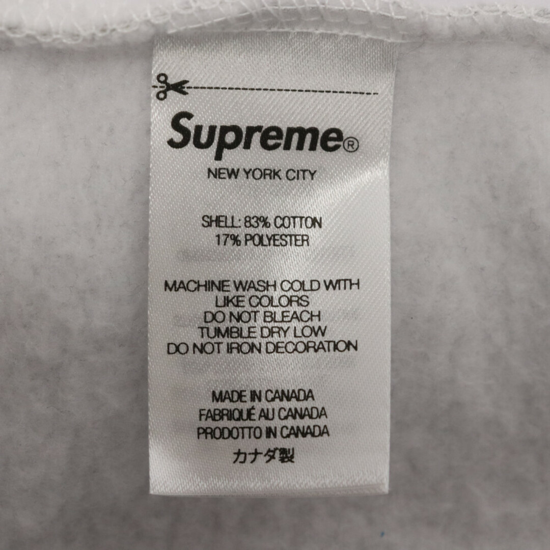 Supreme(シュプリーム)のSUPREME シュプリーム 21AW Small Box Hooded Sweatshirt スモール ボックスロゴ フーデッド スウェットシャツ プルオーバーパーカー グレー メンズのトップス(パーカー)の商品写真