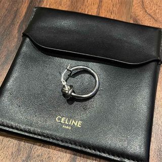 celine - CELINE ノットスモールフープピアス 美品