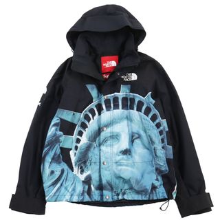 シュプリーム(Supreme)の美品●Supreme シュプリーム THE NORTH FACE ザ・ノースフェイス 19AW NP61902I Statue of Liberty Mountain Jacket スタチューオブリバティ マウンテンジャケット マウンテンパーカー ブラック S 正規品 メンズ(マウンテンパーカー)