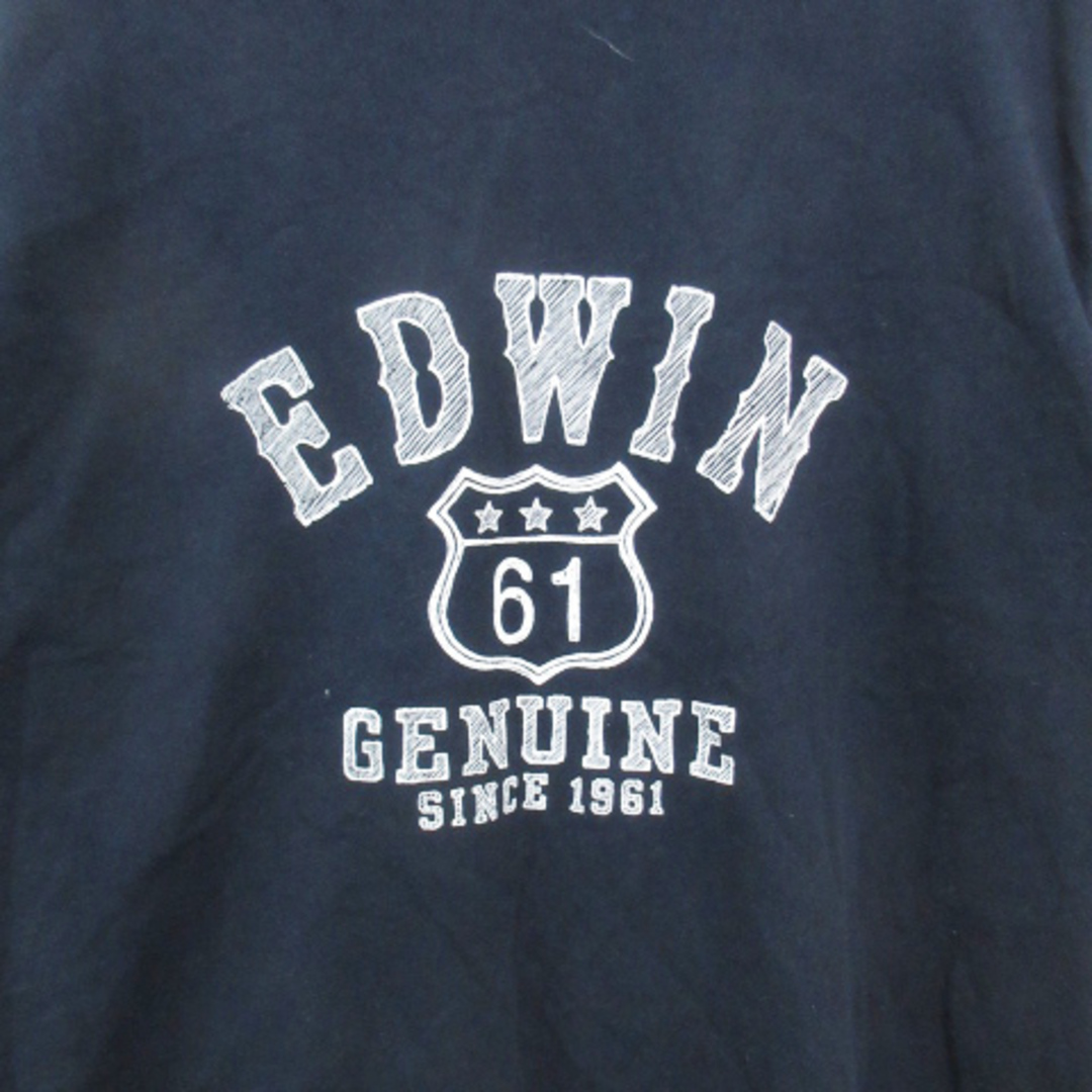 EDWIN(エドウィン)のエドウィン Tシャツ カットソー 半袖 クルーネック ロゴプリント M 紺 メンズのトップス(Tシャツ/カットソー(半袖/袖なし))の商品写真