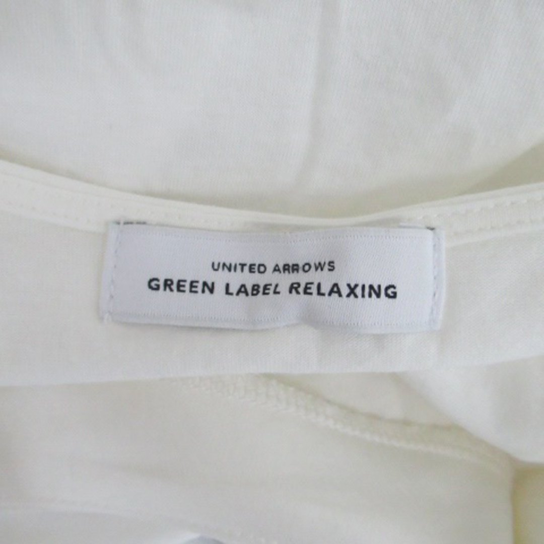 UNITED ARROWS green label relaxing(ユナイテッドアローズグリーンレーベルリラクシング)のグリーンレーベルリラクシング ブラウス カットソー Vネック 切替 オフホワイト レディースのトップス(その他)の商品写真