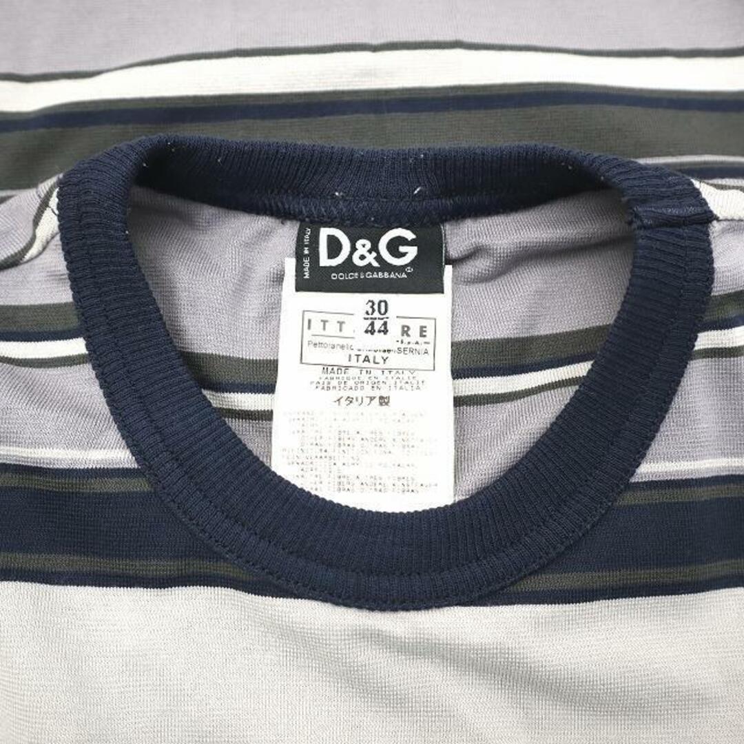 D&G(ディーアンドジー)のD&G ボーダー ノースリーブ カットソー クルーネック 30/44 メンズのメンズ その他(その他)の商品写真