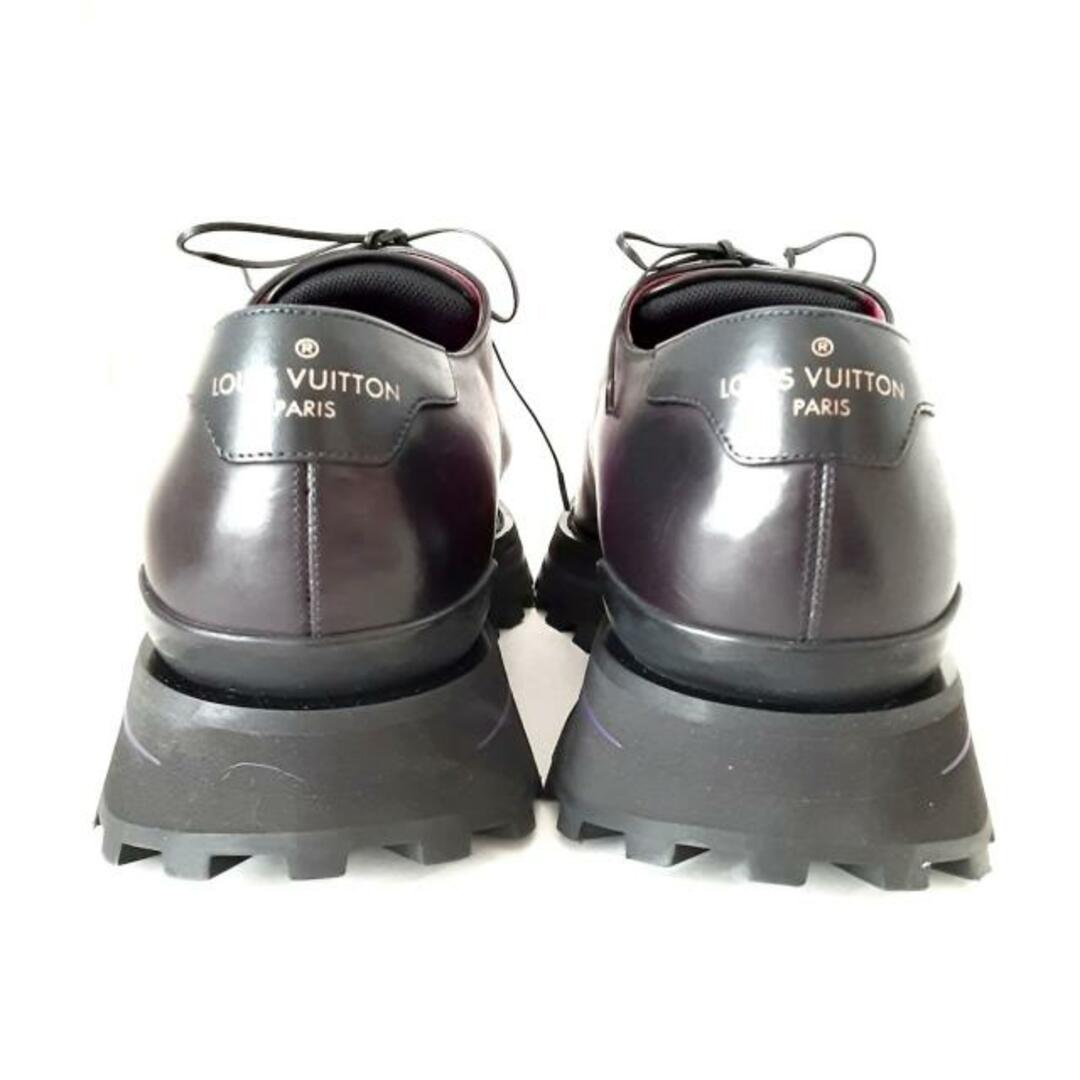 LOUIS VUITTON(ルイヴィトン)のLOUIS VUITTON(ルイヴィトン) シューズ 6 メンズ ゴンクール・ライン ダービーシューズ パープル×黒 パティーヌ仕上げ ワックスカーフレザー メンズの靴/シューズ(その他)の商品写真
