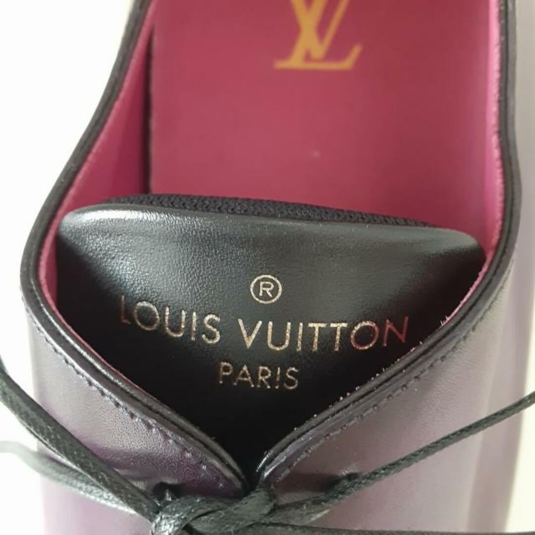 LOUIS VUITTON(ルイヴィトン)のLOUIS VUITTON(ルイヴィトン) シューズ 6 メンズ ゴンクール・ライン ダービーシューズ パープル×黒 パティーヌ仕上げ ワックスカーフレザー メンズの靴/シューズ(その他)の商品写真