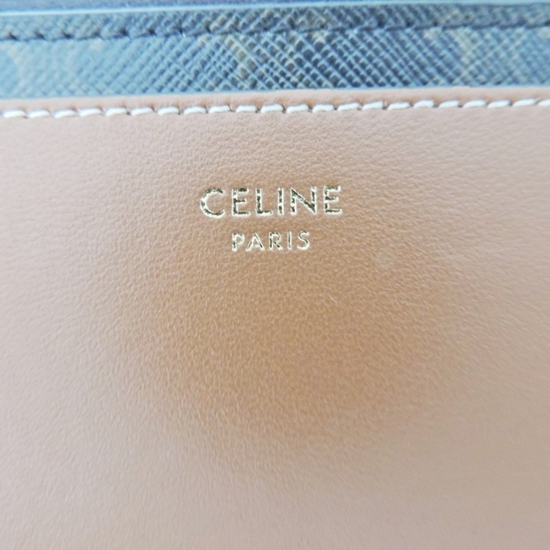 celine(セリーヌ)のCELINE(セリーヌ) カードケース美品  - 10F992BZ9.04LU ブラウン×黒 トリオンフキャンバス×ラムスキン レディースのファッション小物(名刺入れ/定期入れ)の商品写真