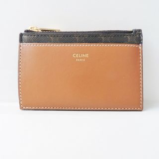 セリーヌ(celine)のCELINE(セリーヌ) カードケース美品  - 10F992BZ9.04LU ブラウン×黒 トリオンフキャンバス×ラムスキン(名刺入れ/定期入れ)