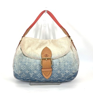 ルイヴィトン(LOUIS VUITTON)のルイヴィトン LOUIS VUITTON サンレイ M40416 モノグラムデニム グラデーション 肩掛け カバン ショルダーバッグ モノグラムデニムキャンバス ブルー(ショルダーバッグ)