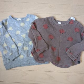 バースデイ(バースデイ)の子供服90サイズ2着まとめ売りしまむらバースデイ(Tシャツ/カットソー)