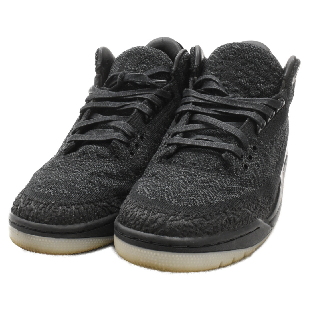 NIKE(ナイキ)のNIKE ナイキ AIR JORDAN 3 Retro Flyknit エアジョーダン3 レトロ フライニット スニーカー ブラック US8/26cm AQ1005-001 メンズの靴/シューズ(スニーカー)の商品写真